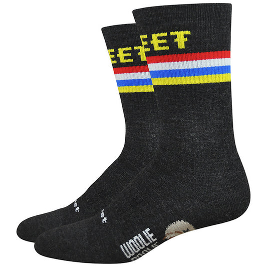 DeFeet Woolie Boolie 6" D-Podium Socks 9.5-11.5 Charcoal-Goodwynn's