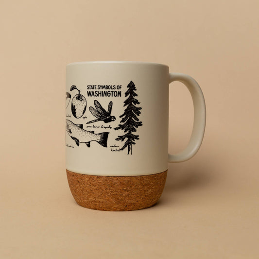 WA State Symbols Cork Mug-Goodwynn's