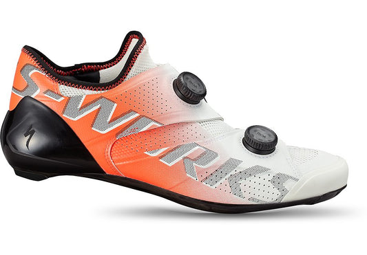 Specialized S-Works ares rd shoe dune white/fiery red 38.5-Goodwynn's