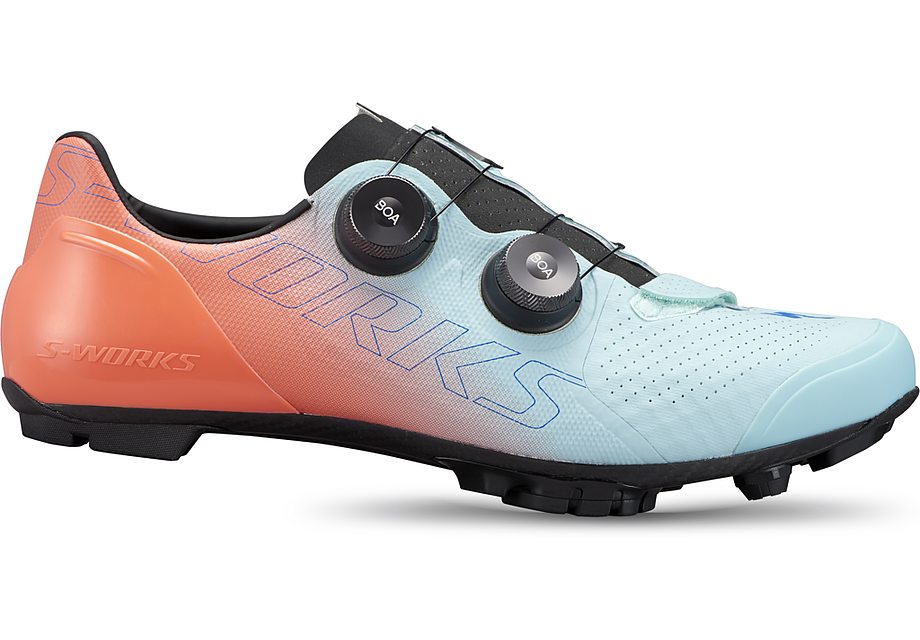 Specialized S-Works recon shoe arctic blue/vivid coral/ sky blue 45-Goodwynn&#39;sGoodwynn&#39;s