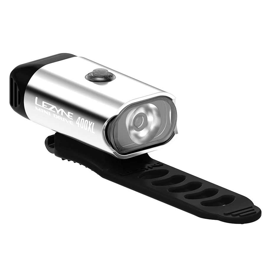 Lezyne Mini Drive 400 Light Front Silver-Goodwynn'sGoodwynn's