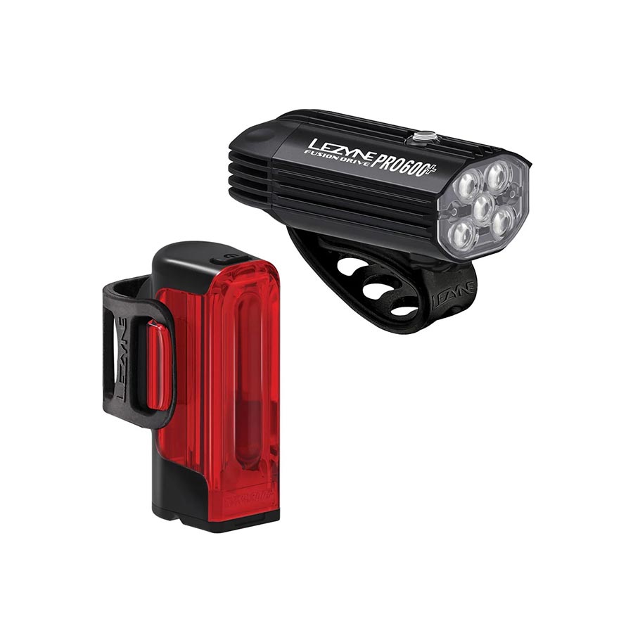 Lezyne Fusiondrive Pro 600 and Strip Drive 300+ Headlight and Taillight Set-Goodwynn'sGoodwynn's