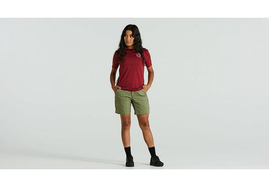 Specialized s/f riders hybrid short wmn green 4-Goodwynn's
