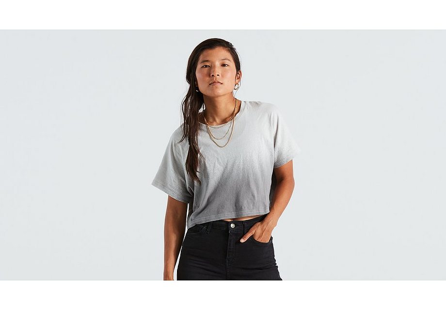 Specialized crop tee ss wmn dove grey spray xs-Goodwynn'sGoodwynn's
