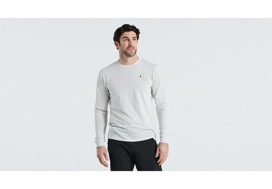 Specialized stoke tee ls dove grey xs-Goodwynn's