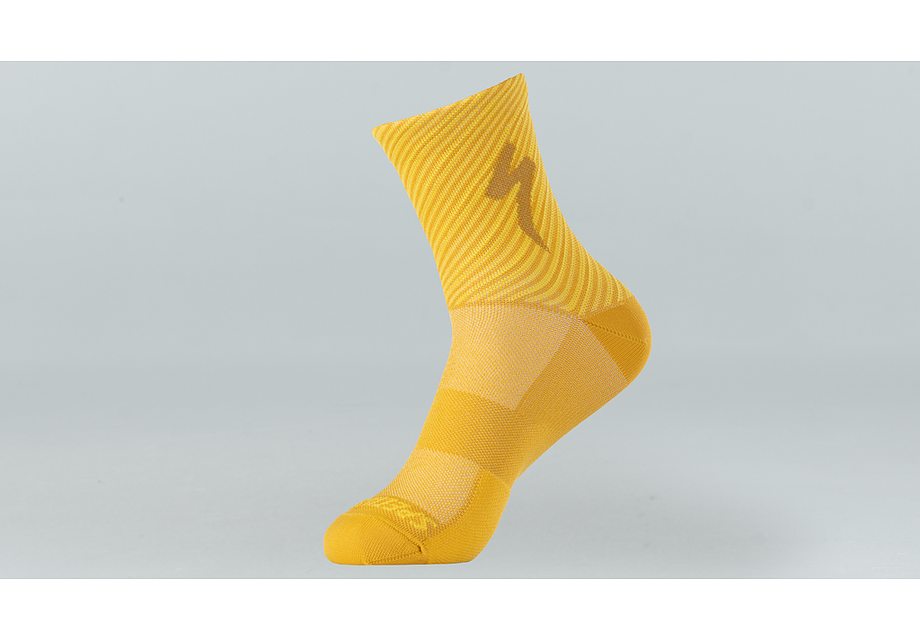 Specialized soft air mid sock brassy yellow/golden yellow stripe xl-Goodwynn'sGoodwynn's