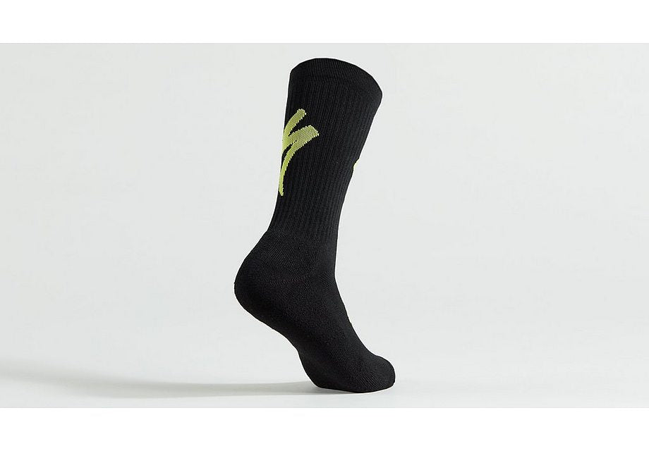Specialized techno mtb tall logo sock black/hyper green m-Goodwynn'sGoodwynn's