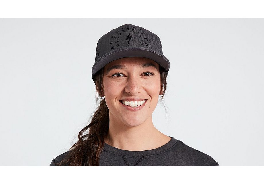 Specialized new era stoke trucker hat charcoal one size