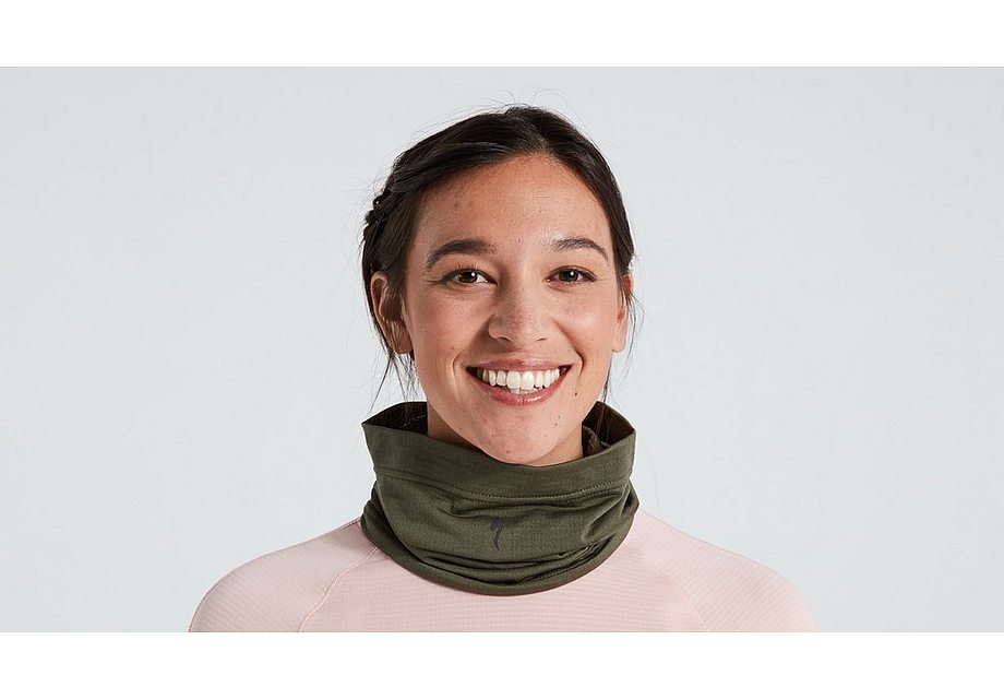 Specialized powergrid neck gaiter oak green one size