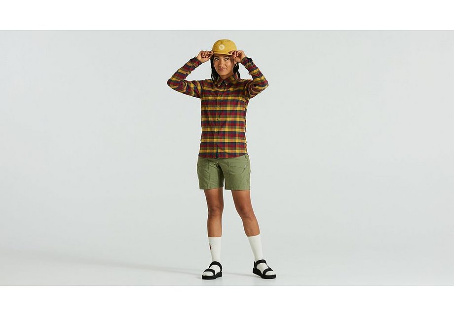 Specialized s/f riders flannel shirt ls wmn multi flag check s-Goodwynn'sGoodwynn's