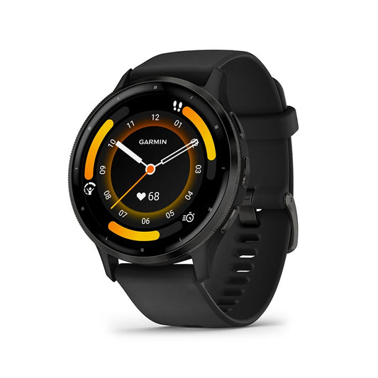 Garmin Venu 3 Watch Watch Color: Black Wristband: Black - Silicone-Goodwynn's