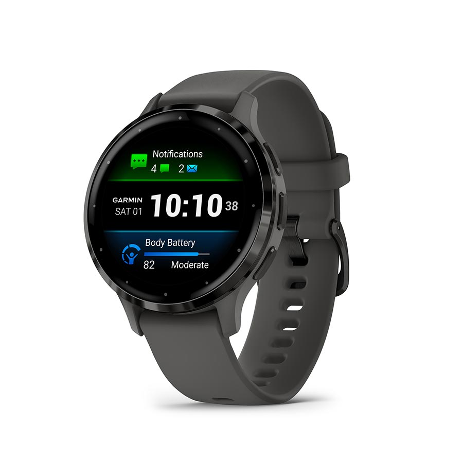 Garmin Venu 3S Watch Watch Color: Grey Wristband: Grey - Silicone-Goodwynn'sGoodwynn's