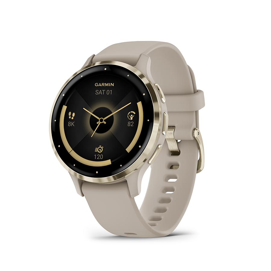 Garmin Venu 3S Watch Watch Color: French Grey Wristband: French Grey - Silicone-Goodwynn'sGoodwynn's