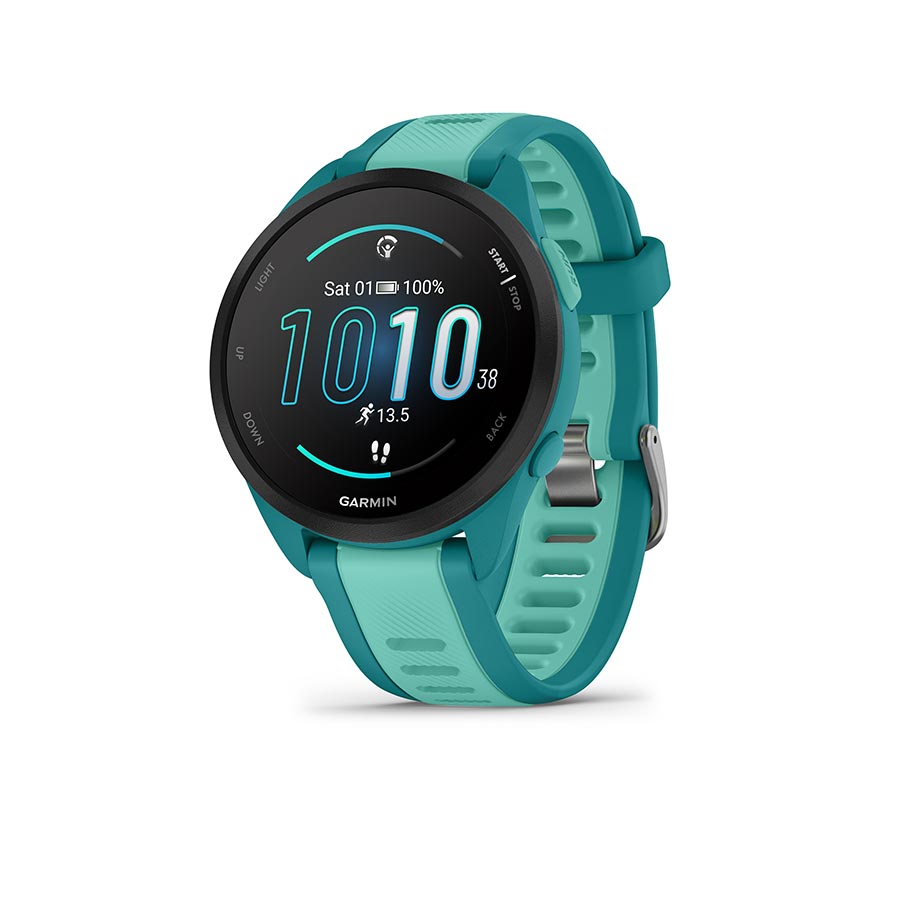 Garmin Forerunner 165 Music Watch Watch Color: Turquoise Wristband: Aqua - Silicone-Goodwynn'sGoodwynn's