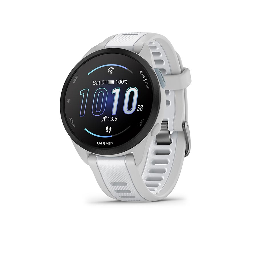 Garmin Forerunner 165 Music Watch Watch Color: Grey Wristband: Whitestone - Silicone-Goodwynn'sGoodwynn's