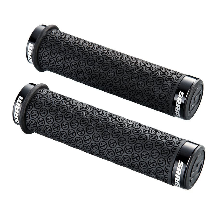 SRAM Locking Silicone DH Grips Black with Double Clamps and End Plugs-Goodwynn'sGoodwynn's