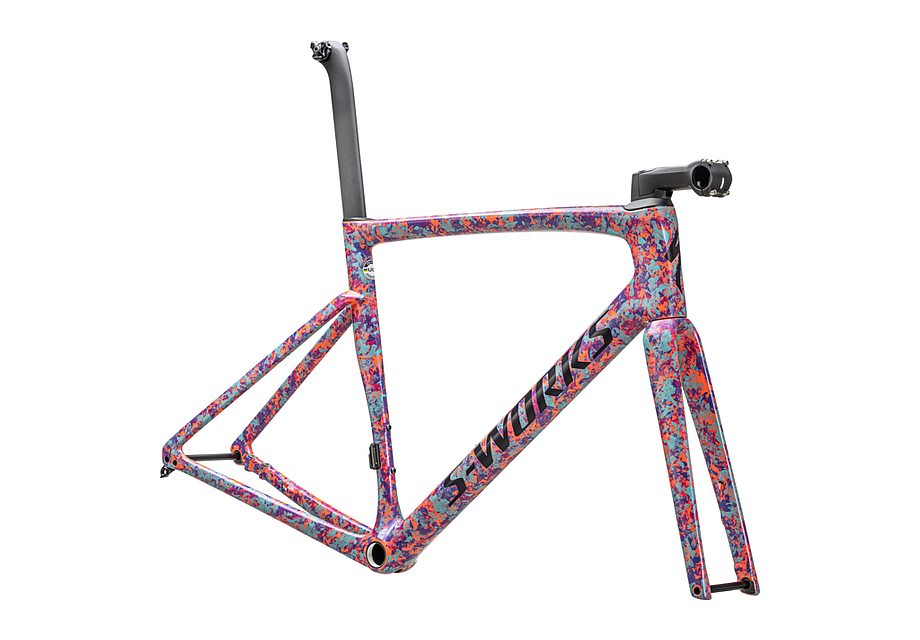 Specialized tarmac sl7 S-Works frmset gloss marbled lagoon blue-purple haze - orichid-blaze/violet purple topcoat/midnight shadow 44-Goodwynn'sGoodwynn's
