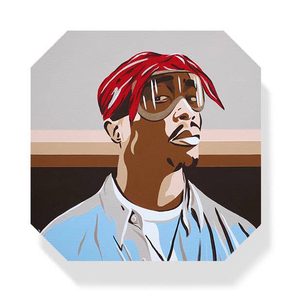 Uptripping (Shannon Foley Henn) - Tupac Après Ski Coaster-Goodwynn&#39;sGoodwynn&#39;s