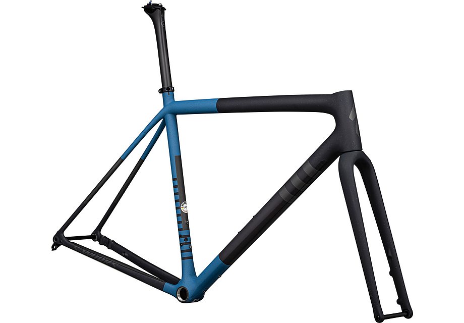 Specialized crux S-Works frmset satin metallic dark navy/mystic blue/midnight shadow metallic speckle 49