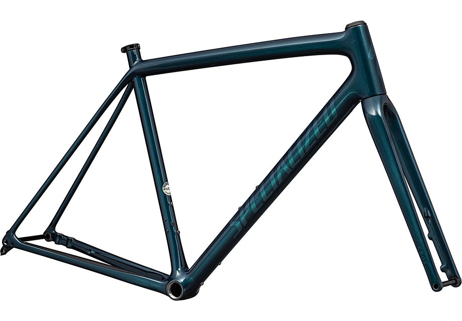 Specialized crux 10r frmset gloss metallic deep lake/ green pearl 58