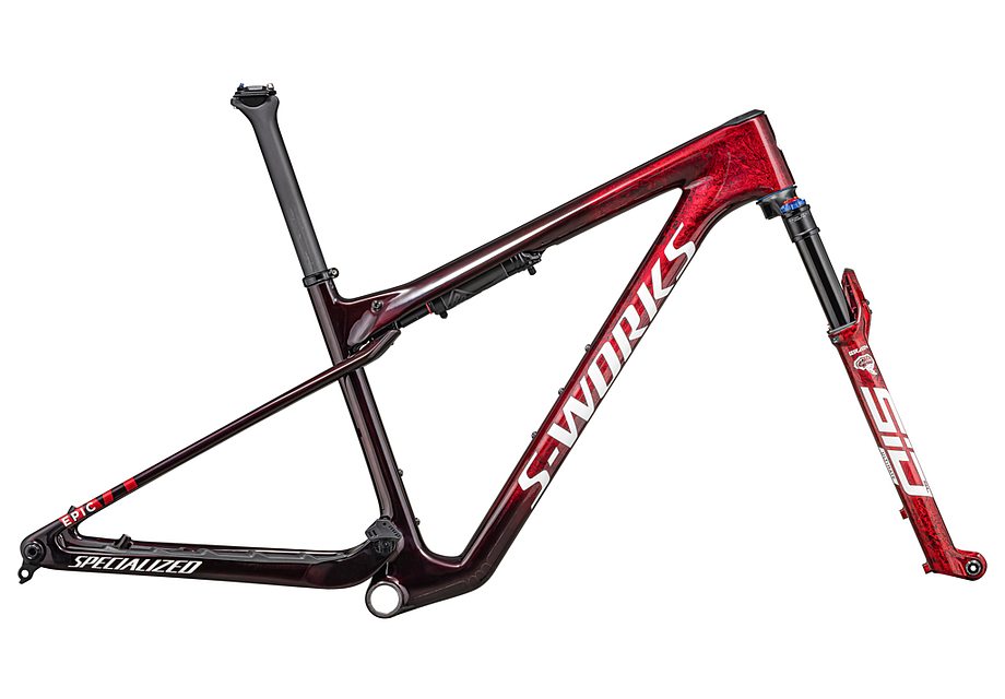Specialized epic wc S-Works frmset gloss red tint / flake silver granite / metallic white silver s-Goodwynn'sGoodwynn's