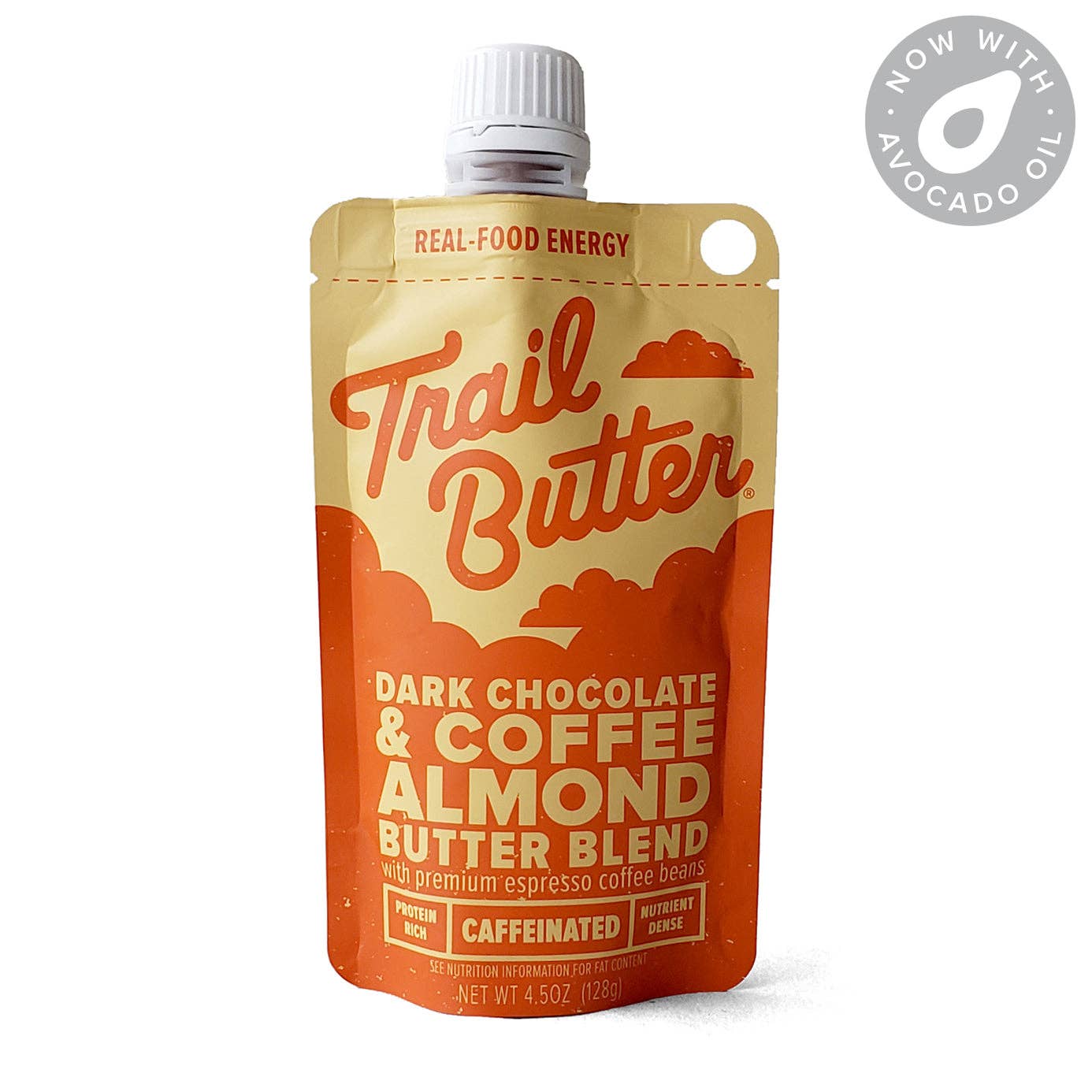 Trail Butter Nut Butter Blends - Dark Chocolate & Coffee Blend - 4.5oz Big Squeeze