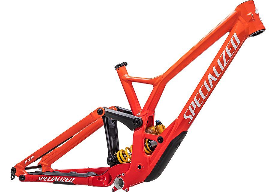 Specialized demo race frm frame gloss fiery red / vivid red fade / white s2
