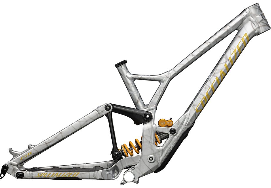 Specialized demo race frm frame gloss silver dust / metallic sulphur s2-Goodwynn'sGoodwynn's