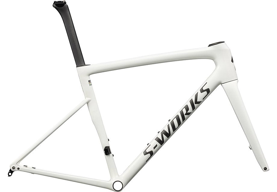 Specialized tarmac sl8 S-Works frmset gloss cqv reflex fine gold pearl over white / satin carbon 49