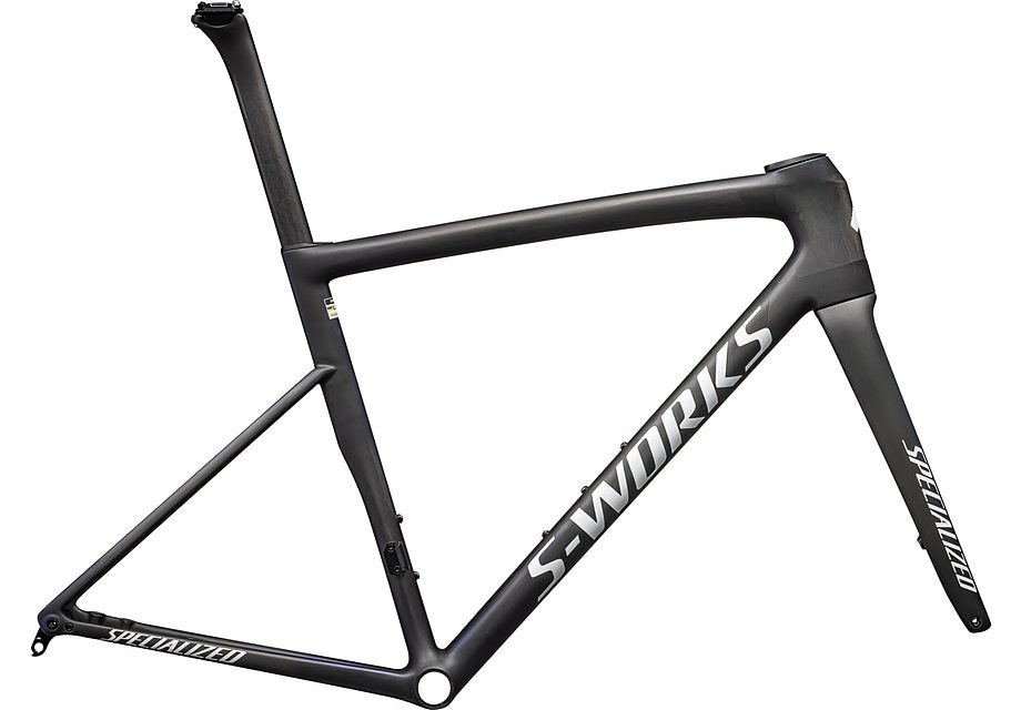 Specialized tarmac sl8 S-Works frmset satin carbon / viavi cynan blue / viavi silver-blue pearl edge fade/gloss metallic white silver 61
