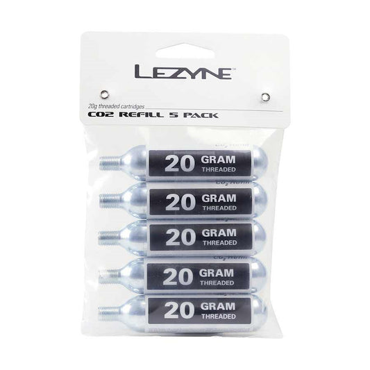 Lezyne CO2 Cartridge 20g Threaded 5 pcs-Goodwynn's