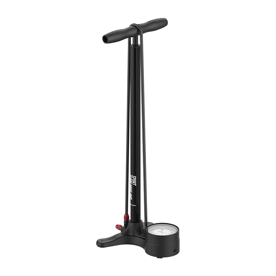 Lezyne Sport Floor Drive Floor Pump - 3.5" Gauge - ABS Pro Head 220psi Flat BLK-Goodwynn'sGoodwynn's