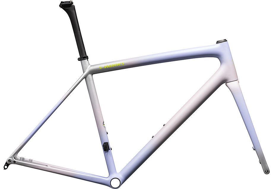 Specialized aethos S-Works frmset satin clay - powder indigo - silver dust - radial fade + lapis edge fade / hyper + 100% lapis 49-Goodwynn'sGoodwynn's