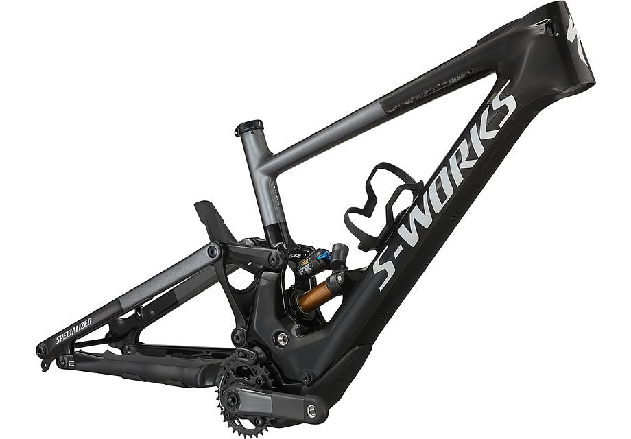 Specialized kenevo sl S-Works carbon frmset gloss carbon / black /satin brushed dream silver / white s2-Goodwynn'sGoodwynn's