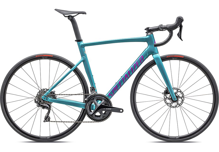 2023 Specialized allez sprint comp bike satin lagoon tint over silver dust/purple orchid 49-Goodwynn'sGoodwynn's