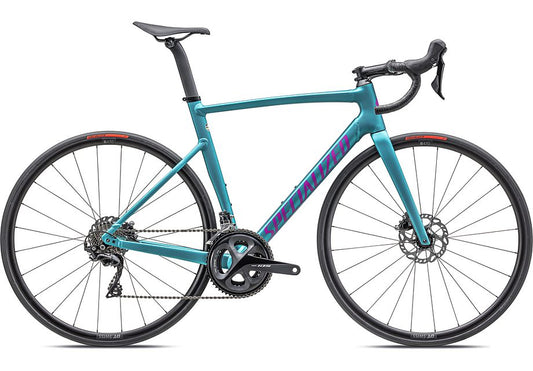 2023 Specialized allez sprint comp bike satin lagoon tint over silver dust/purple orchid 49-Goodwynn's