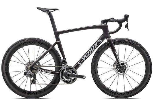2023 Specialized tarmac sl7 S-Works etap bike satin red onyx granite over black / metallic white silver 58-Goodwynn's