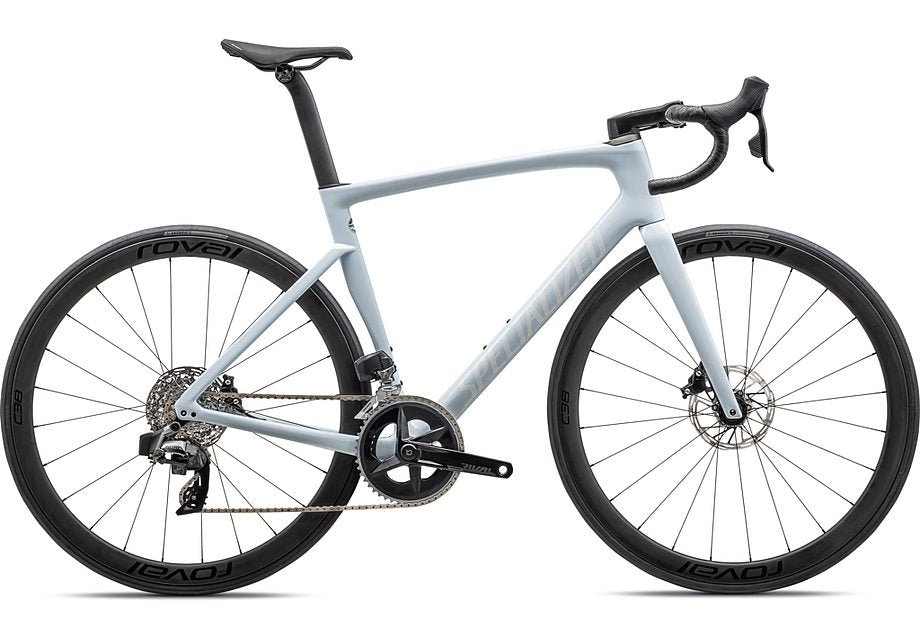 2023 Specialized tarmac sl7 expert bike gloss morning mist/white 44