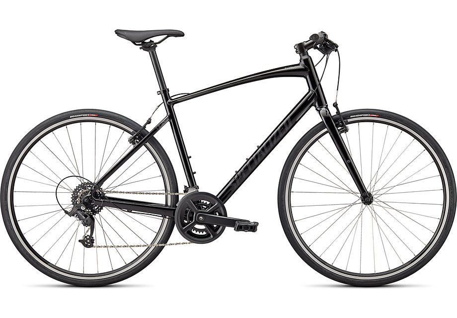 2024 Specialized sirrus 1.0 bike gloss black / charcoal / satin black reflective xxs-Goodwynn'sGoodwynn's