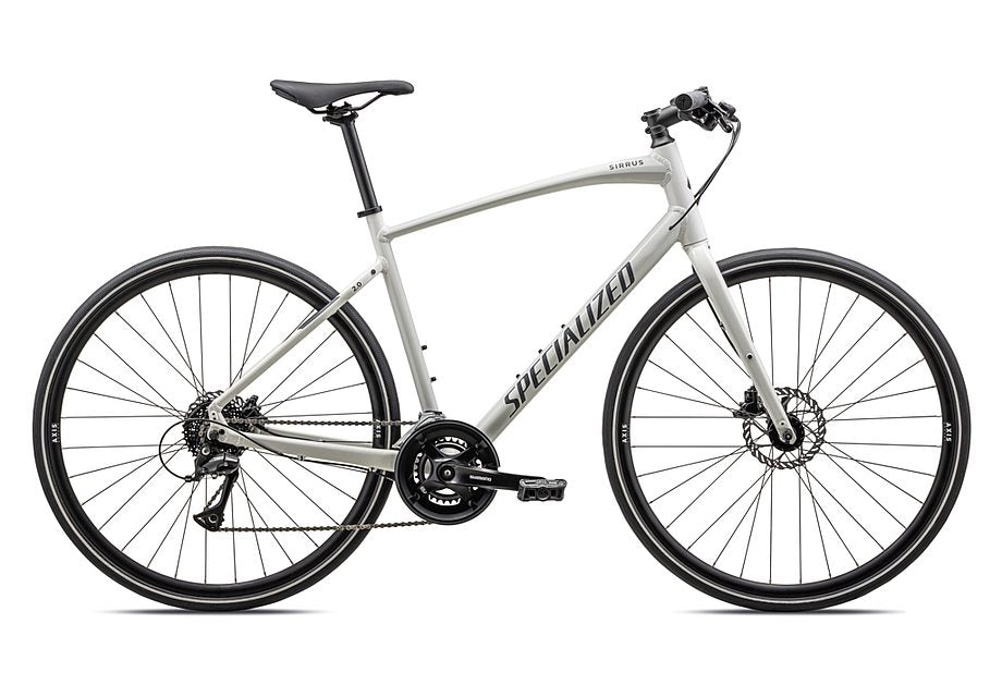 2023 Specialized sirrus 2.0 bike gloss dune white / satin obsidian reflective xxs-Goodwynn'sGoodwynn's