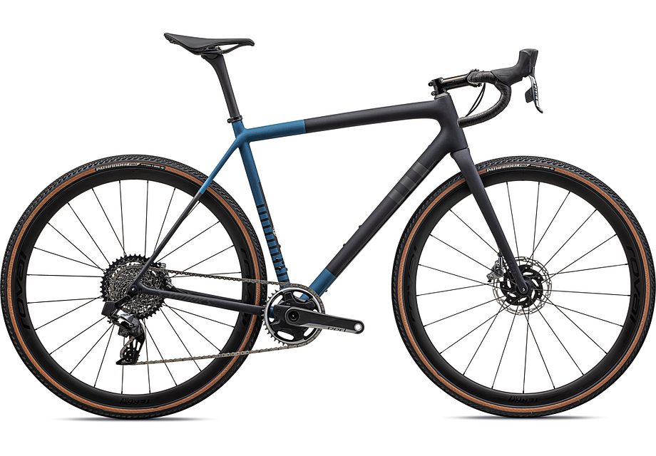 2023 Specialized crux S-Works bike satin metallic dark navy/mystic blue/midnight shadow metallic speckle 49-Goodwynn'sGoodwynn's