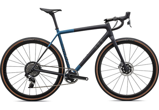 2023 Specialized crux S-Works bike satin metallic dark navy/mystic blue/midnight shadow metallic speckle 56-Goodwynn's