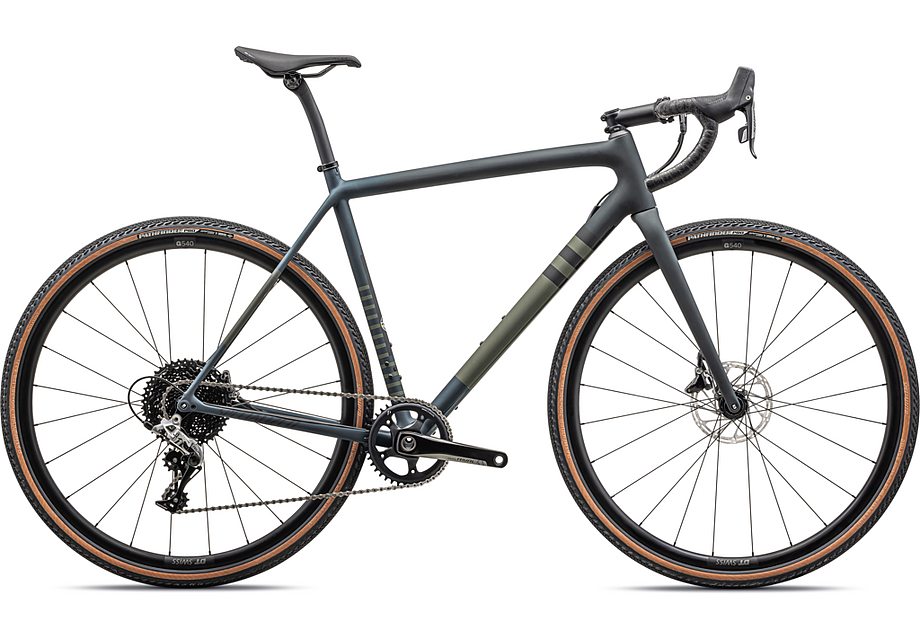 2023 Specialized crux comp bike satin forest green/metallic deep lake 49-Goodwynn'sGoodwynn's