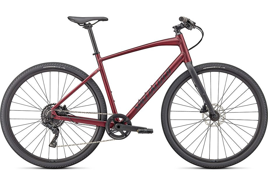 2023 Specialized sirrus x 3.0 bike satin maroon / black / satin black reflective xxs-Goodwynn'sGoodwynn's