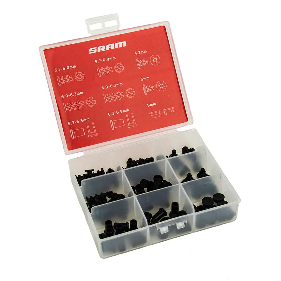 SRAM Frame Plug Tackle Box 4.2mm x 10 5mm x 10 5.7-6mm x 20 6.0-6.3mm x 20 6.3-6.5mm x 20 8mm x 10-Goodwynn'sGoodwynn's