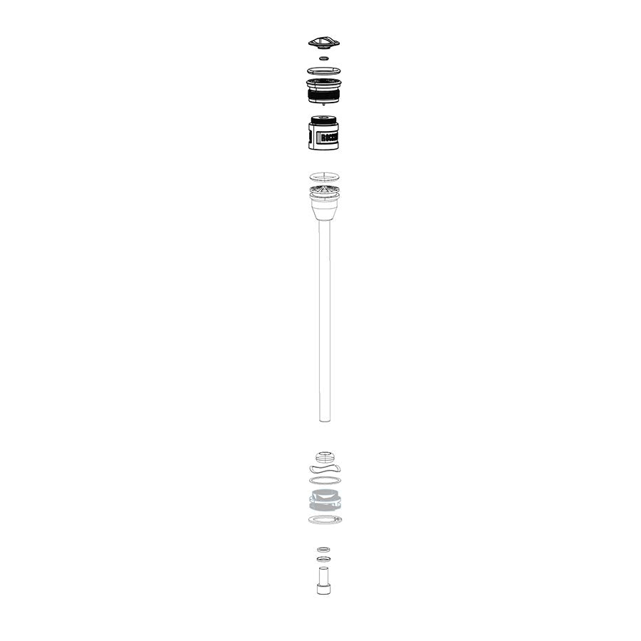 Rockshox Spring Internals Left Reba A7 130-150mm 27.5/29" 140mm Solo Air-Goodwynn'sGoodwynn's