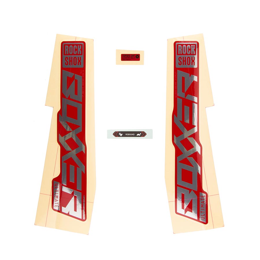RockShox Decal Kit for Boxxer ULT Polar/Red 11.4018.105.004-Goodwynn'sGoodwynn's