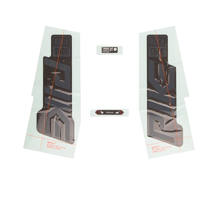 RockShox Decal Kit for Pike SEL Grey/Black 11.4018.105.005-Goodwynn'sGoodwynn's