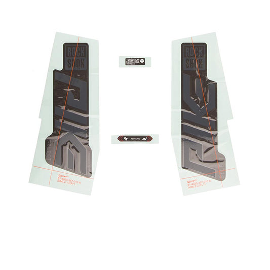 RockShox Decal Kit for Pike SEL Grey/Black 11.4018.105.005-Goodwynn's
