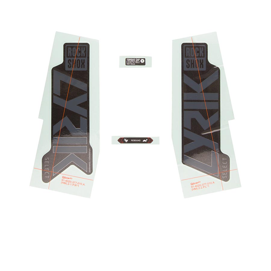 RockShox Decal Kit for Lyrik SEL GGRY/DFB 11.4018.105.011-Goodwynn'sGoodwynn's